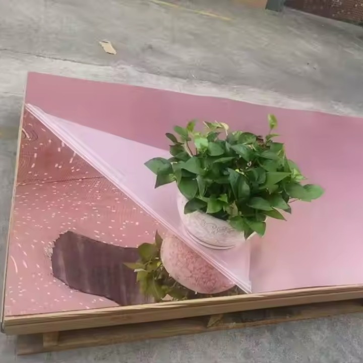 rose gold pmma mirror sheet